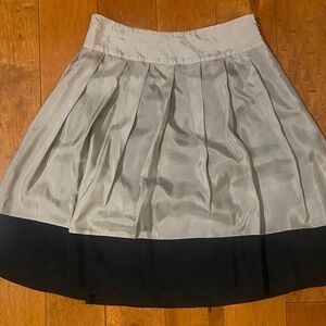 Express Grey and Black Skater Skirt